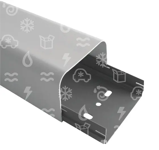 kanál pro potrubí s vrchním krytem,125x75x2000 mm, model SF (balení 4 ks)